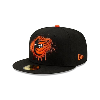 Sapca New Era Baltimore Orioles MLB Drip Front 59FIFTY Fitted - Negrii